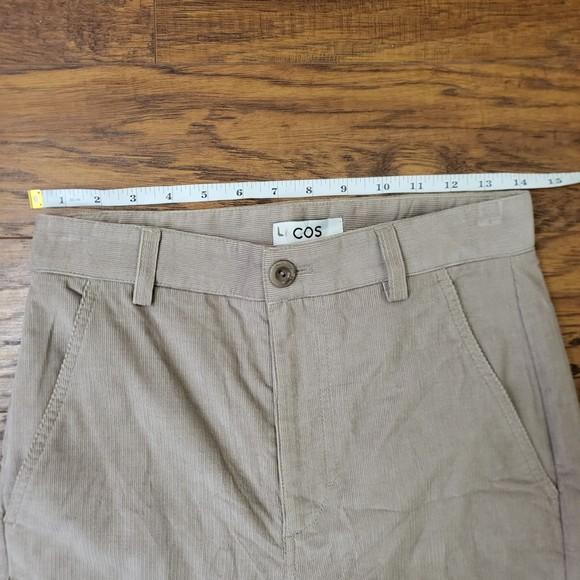 NWT COS beige straight leg corduroy chino pants size 2 - Picture 7 of 9